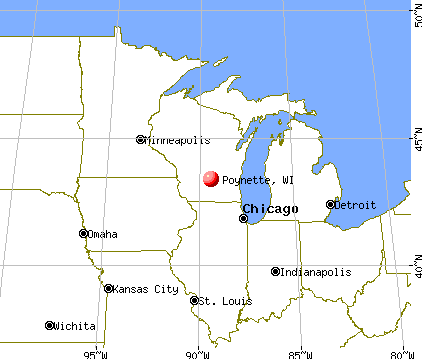 Poynette, Wisconsin map