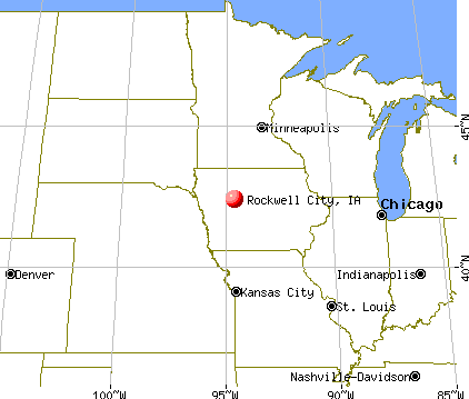 Rockwell City, Iowa map