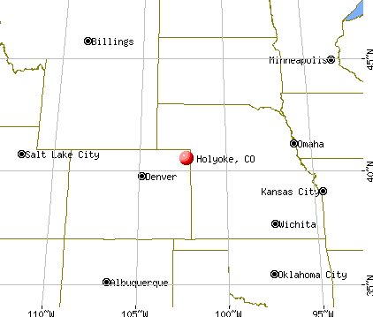 Holyoke, Colorado map