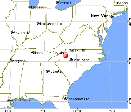 Salem, North Carolina map