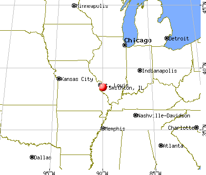 Smithton, Illinois map