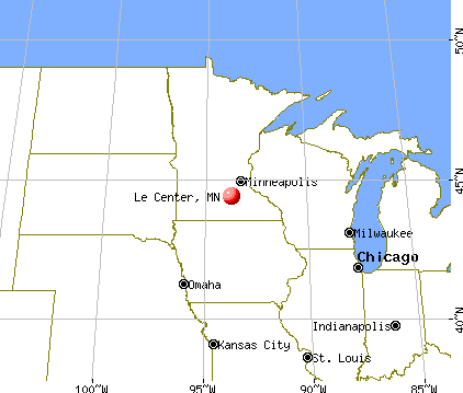 Le Center, Minnesota map