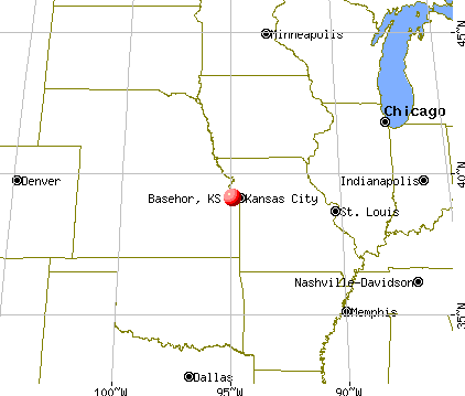 Basehor, Kansas map