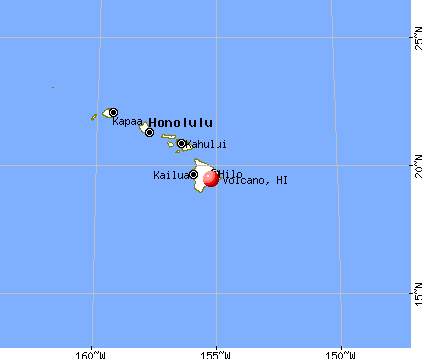 Volcano, Hawaii map