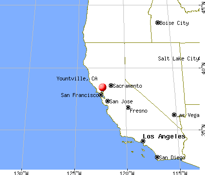 Yountville, California map