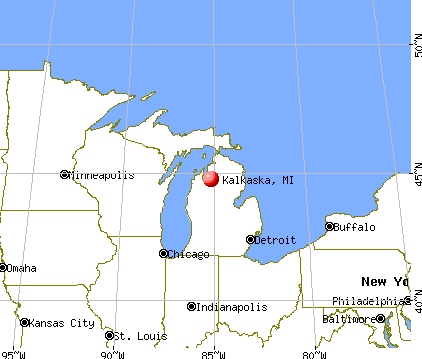 Kalkaska, Michigan map