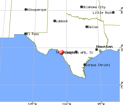 Laughlin AFB, Texas map