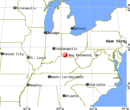 New Richmond, Ohio map