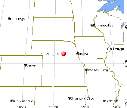 St. Paul, Nebraska map