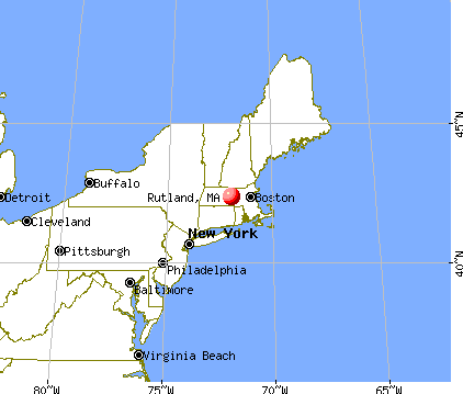 Rutland, Massachusetts map