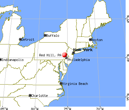 Red Hill, Pennsylvania map