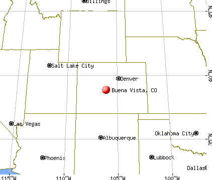 Buena Vista, Colorado map