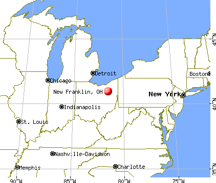 New Franklin, Ohio map