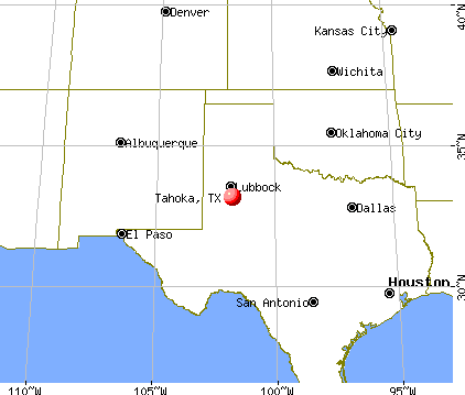 Tahoka, Texas map
