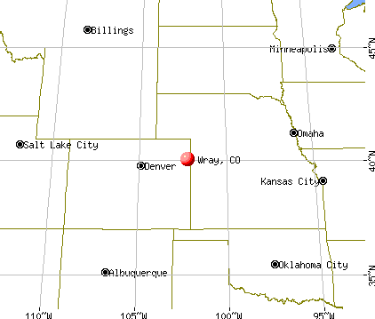 Wray, Colorado map