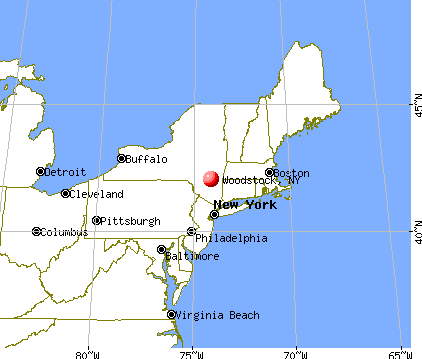 Woodstock New York NY 12409 12498 profile population maps