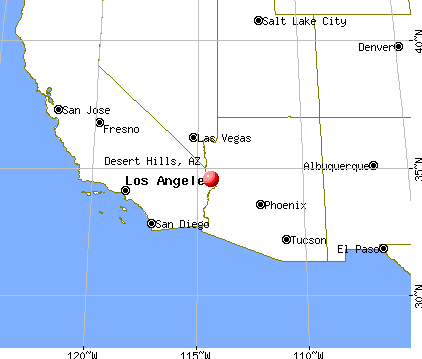 Desert Hills, Arizona map