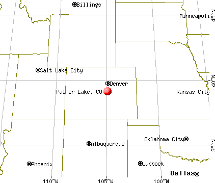 Palmer Lake, Colorado map