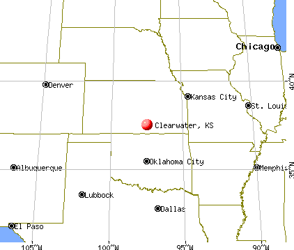 Clearwater, Kansas map