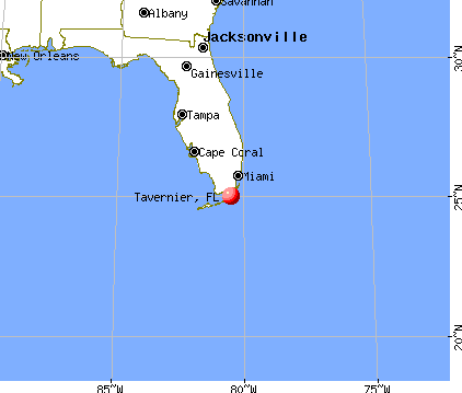 Tavernier, Florida map