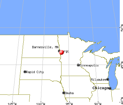Barnesville, Minnesota map