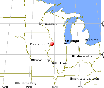 Park View, Iowa map