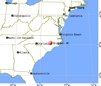 Brogden, North Carolina map