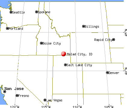 Malad City, Idaho map