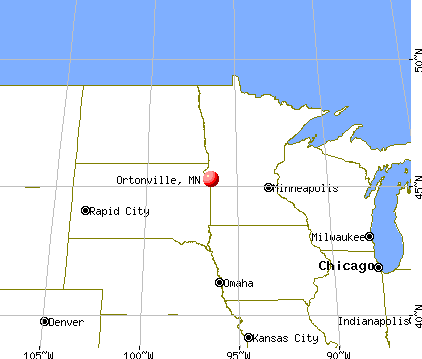 Ortonville, Minnesota map