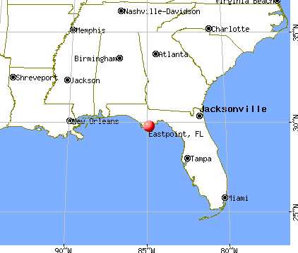 Eastpoint, Florida map