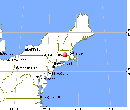 Fiskdale, Massachusetts map