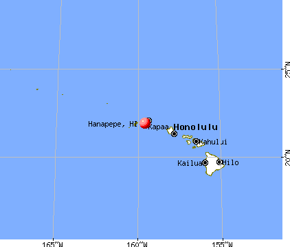 Hanapepe, Hawaii map