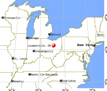 Loudonville, Ohio map