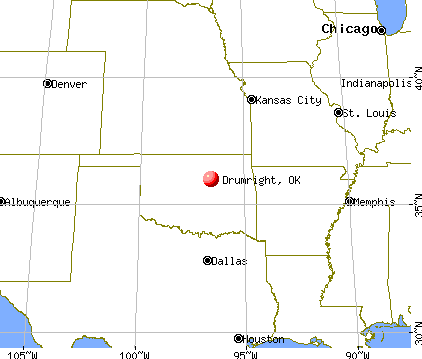 Drumright, Oklahoma map