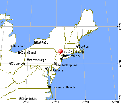 Wallkill, New York map