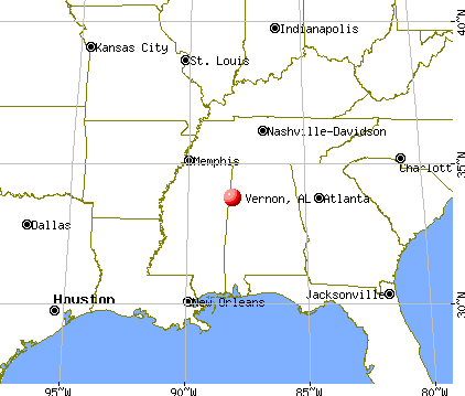 Vernon, Alabama (AL 35592) profile: population, maps, real estate
