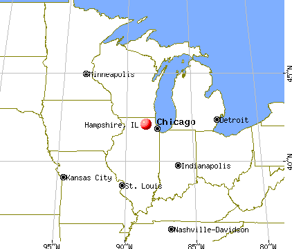 Hampshire, Illinois map