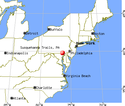 Susquehanna Trails, Pennsylvania map