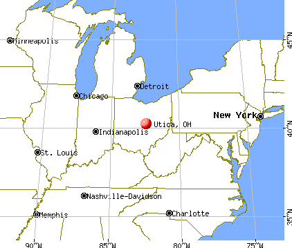 Utica, Ohio map