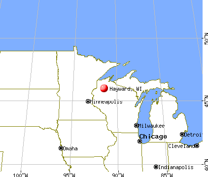 Hayward, Wisconsin map