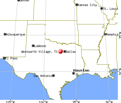 Westworth Village, Texas map