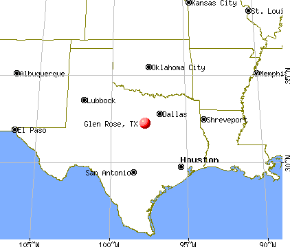Glen Rose, Texas map