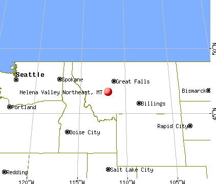 Helena Valley Northeast, Montana map