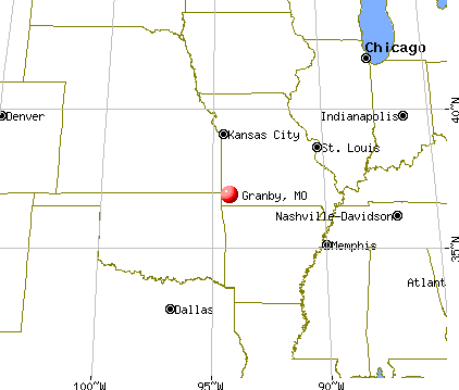 Granby, Missouri map