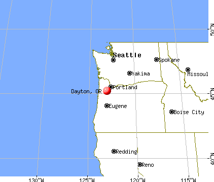 Dayton, Oregon map