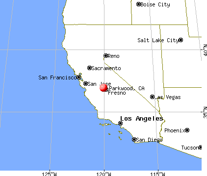 Parkwood, California map