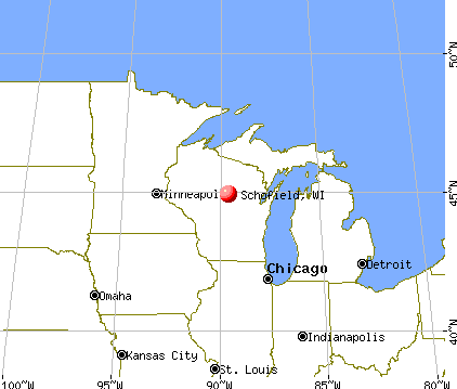 Schofield, Wisconsin map