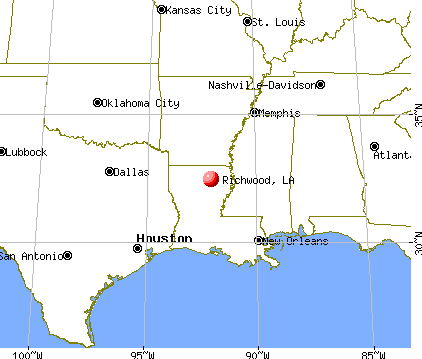 Richwood, Louisiana map