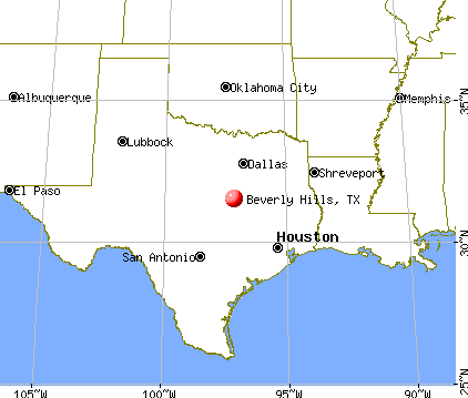 Beverly Hills, Texas map