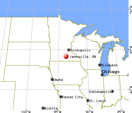 Janesville, Minnesota map